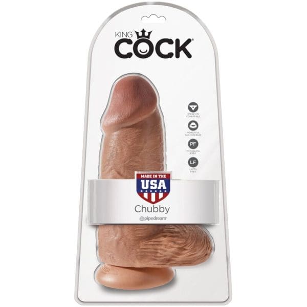 KING COCK - CHUBBY REALISTIC PENIS 23 CM CARAMEL 6